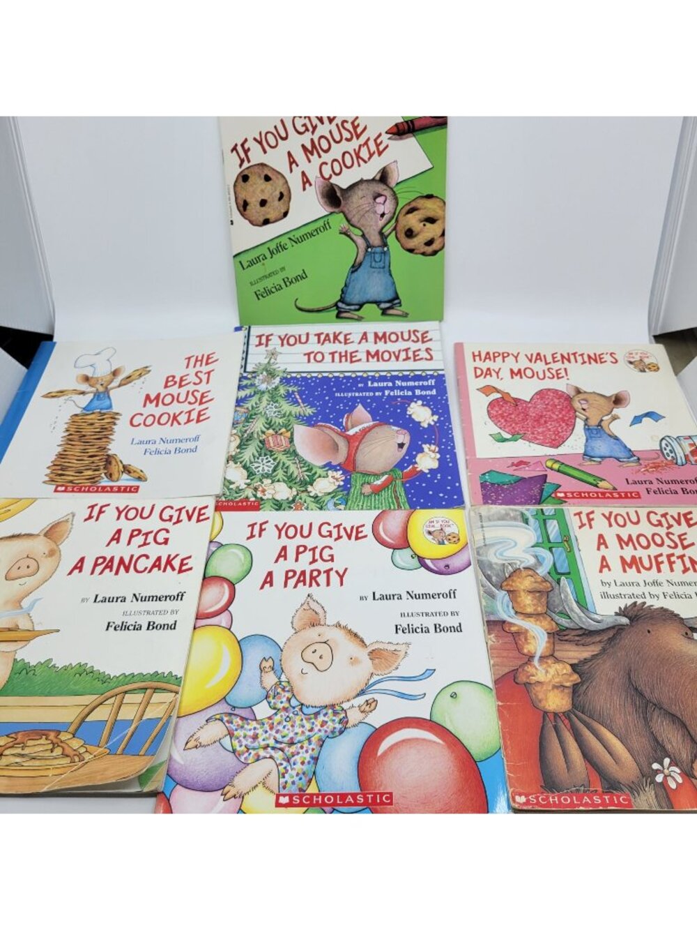 IF YOU GIVE A.... Lot of 7 Children's Books by Laura Numeroff - BK154